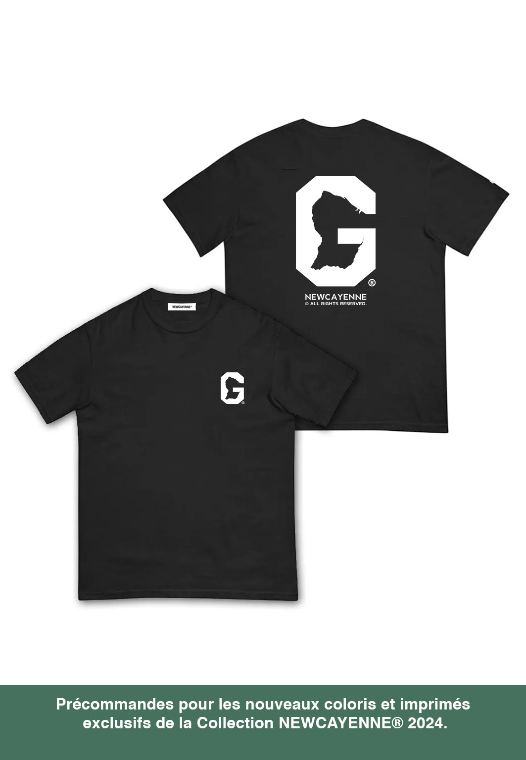T-shirt G Noir (en nylon Drytech)
