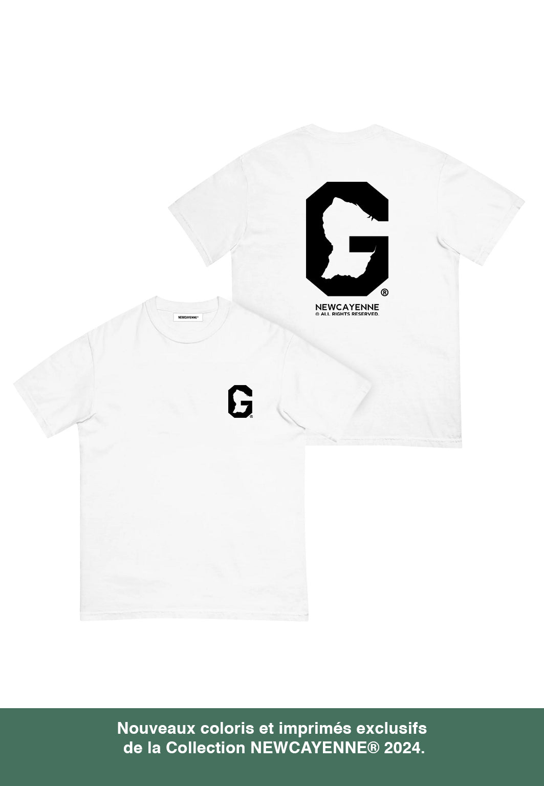 T-shirt G Blanc (en nylon Drytech)