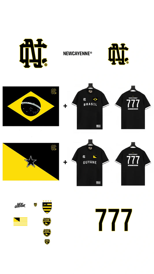 Pack Guyane comprenant 1 drapeau + 1 t-shirt