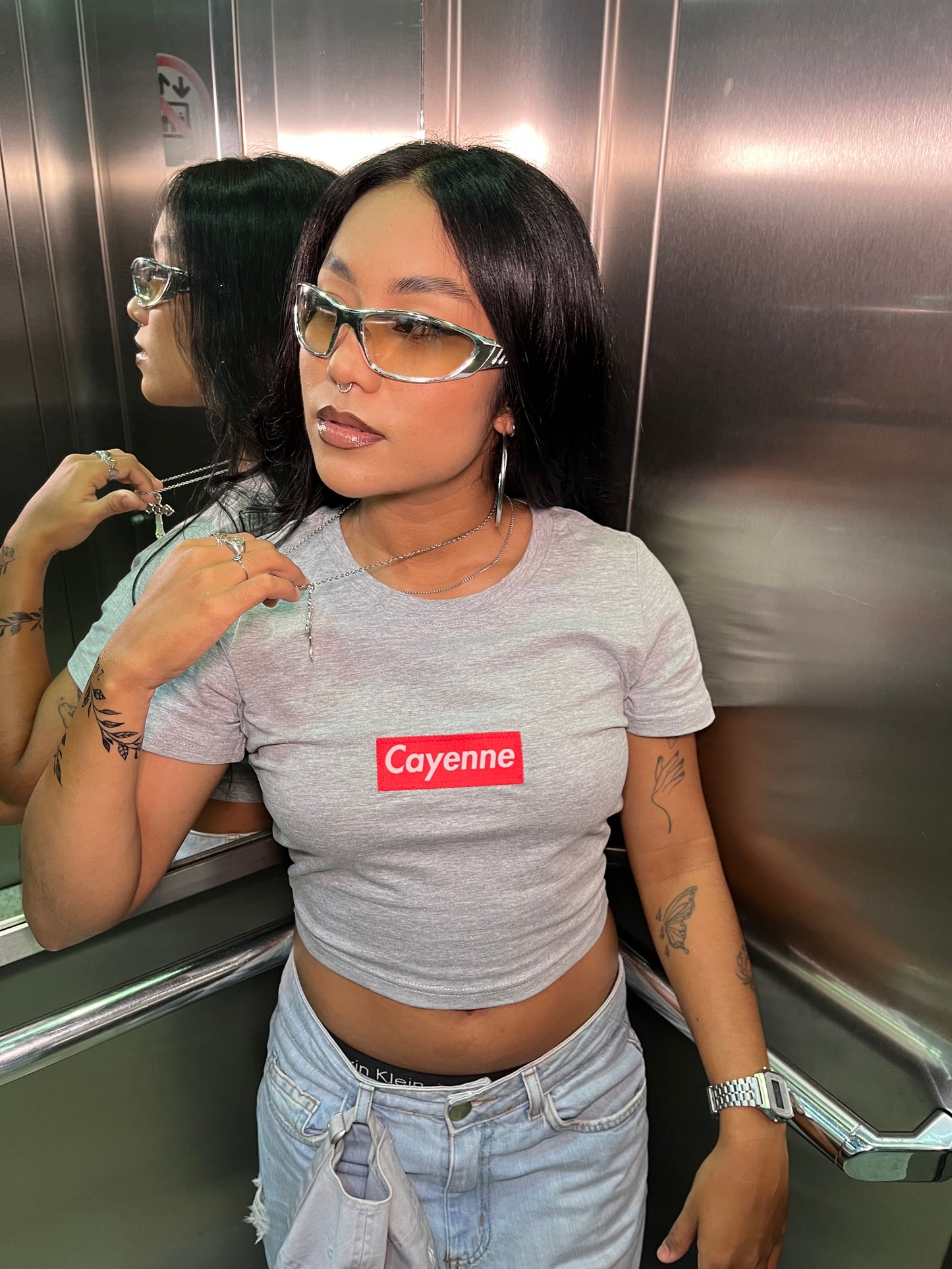 Crop Top Cayenne Gris